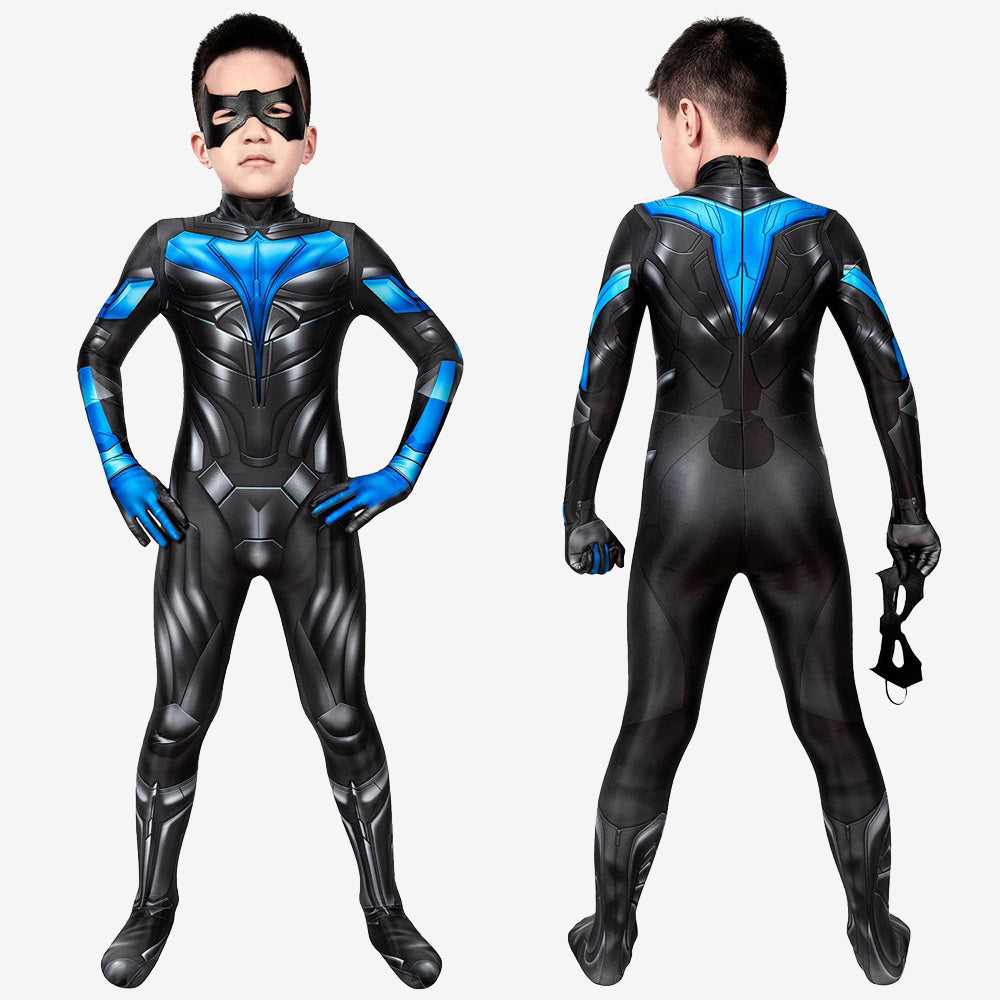 Blue V Costume Cosplay Suit Kids Dick Grayson Titans S1 Unibuy