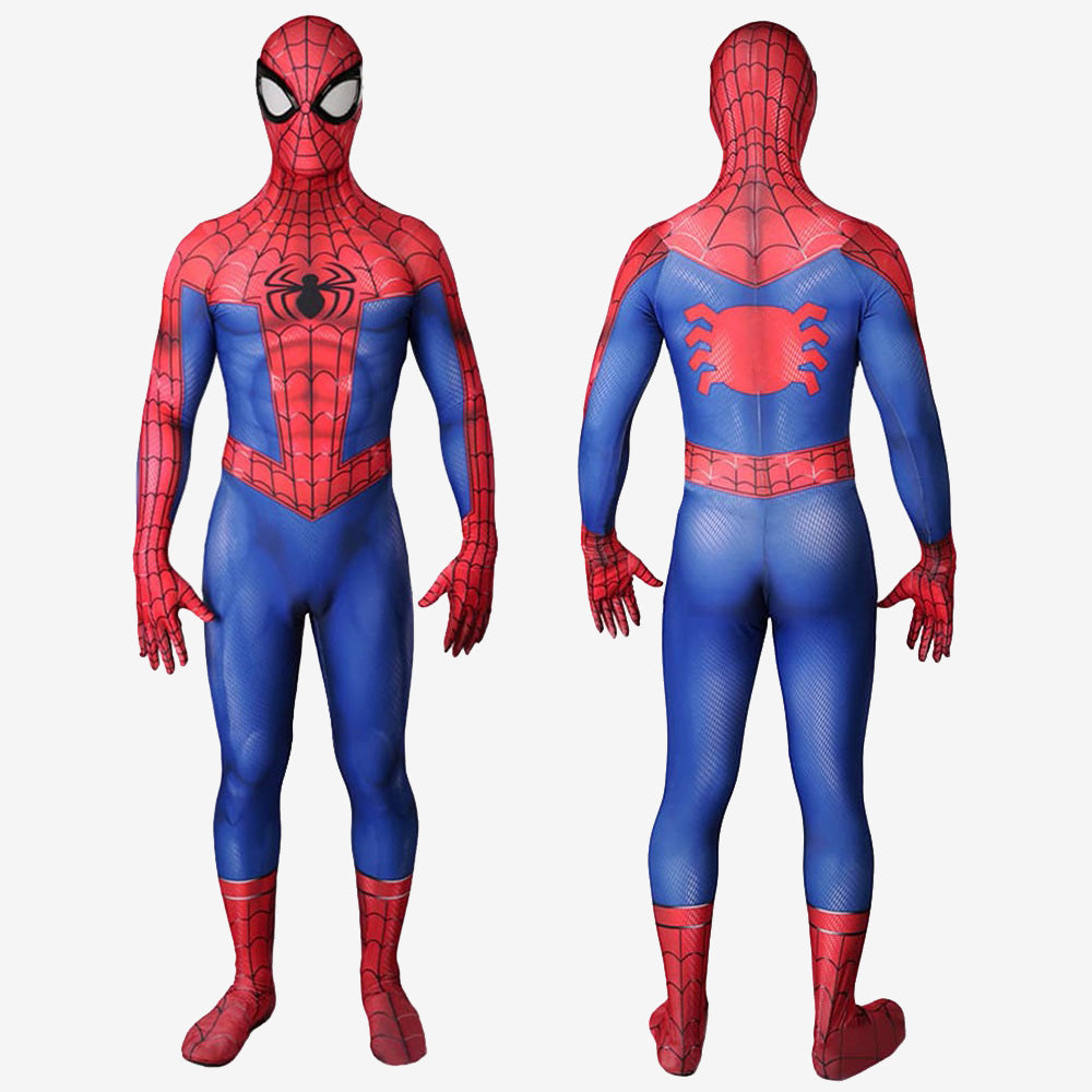 Spider-Man PS4 Into the Spider-Verse Suit Peter Parker Cosplay Costume For Kids Adult Unibuy