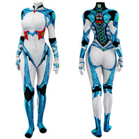 Metroid Samus Aran Costume Cosplay Suit Bodysuit For Kids Adult