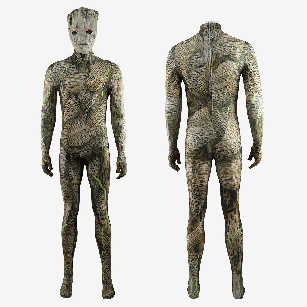 Guardians of the Galaxy Groot Bodysuit Cosplay Costume For Kids Adult