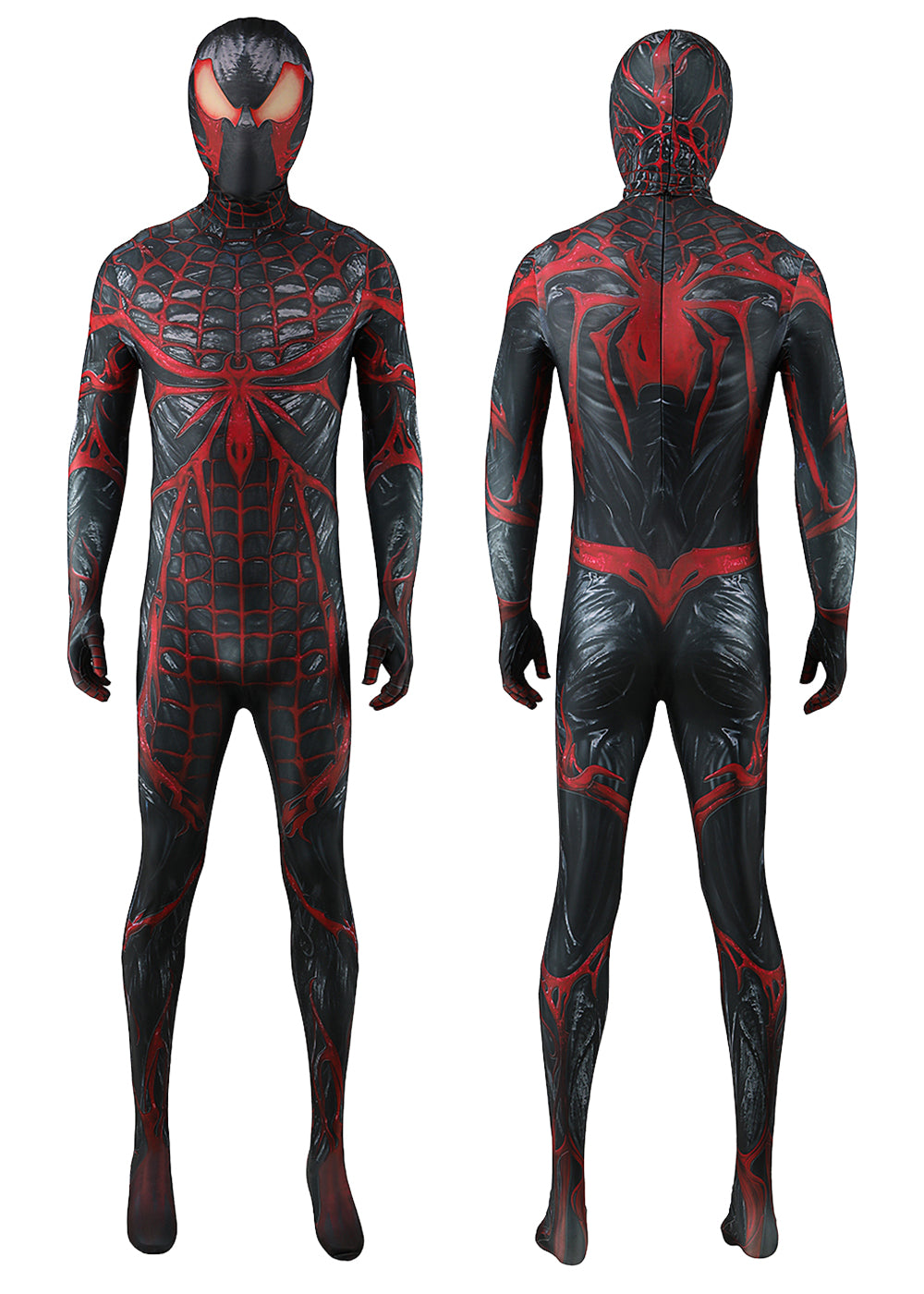 Marvel's Spider-Man 2 Venom Cosplay Costume Suit For Kids Adult Black Ver.
