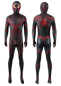 Marvel's Spider-Man 2 Venom Cosplay Costume Suit For Kids Adult Black Ver.
