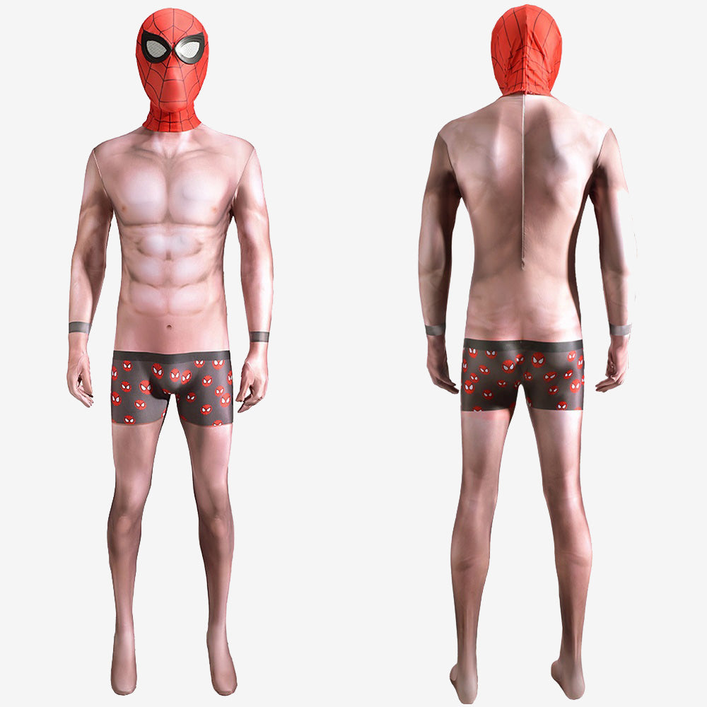 Spider-Man PS4 Costume Cosplay Undies Suit with Shorts Mask For Kids Adult Unibuy