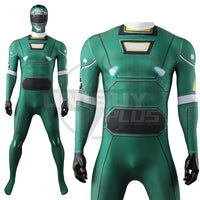 Gekisou Sentai Carranger Green Racer Bodysuit Cosplay Costume For Kids Adult