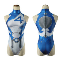 Marvel Rivals Invisible Woman Female Costume Cosplay Suit Summer Ver. For Kids Adult