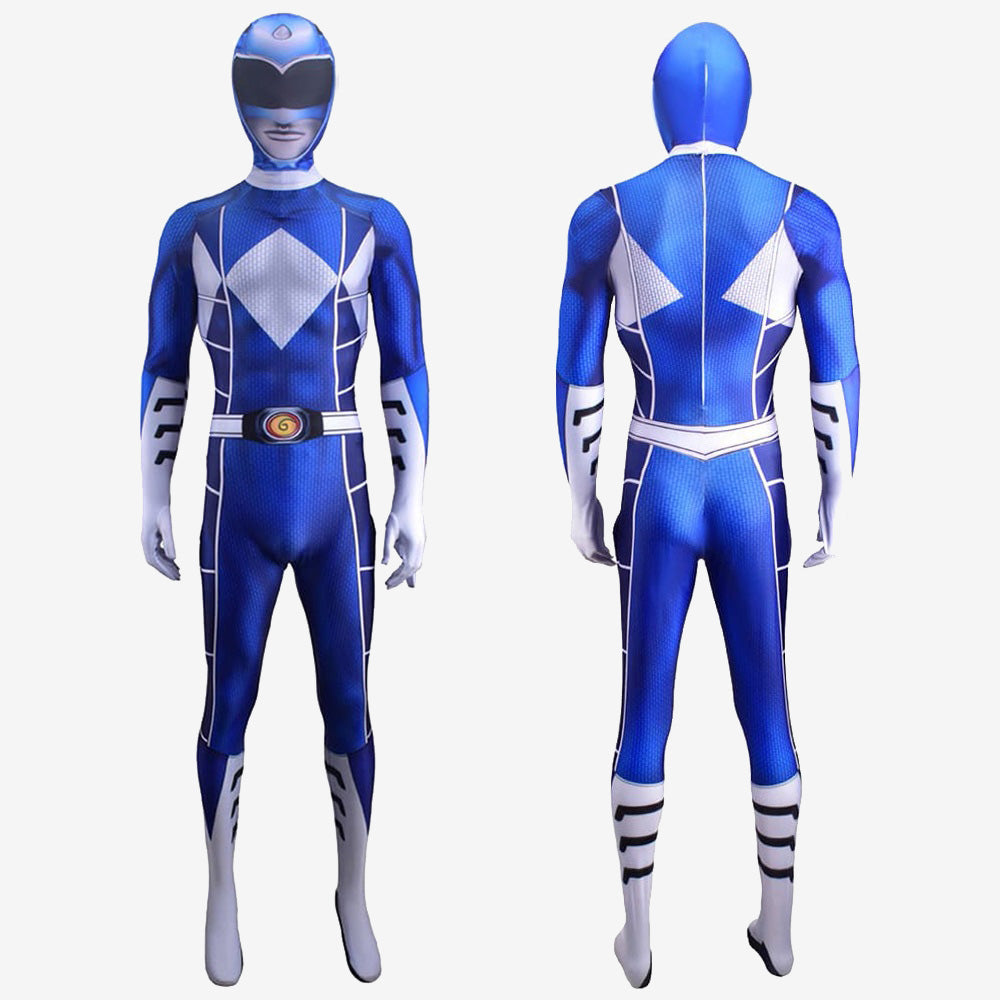 Mighty Morphin Power Rangers Blue Ranger Jumpsuit For Kids Adult Unibuy