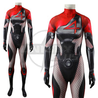 Marvel Rivals Invisible Woman Costume Cosplay Suit Bodysuit For Kids Adult