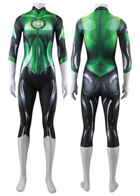 Green Lantern Jessica Cruz Cosplay Suit Bodysuit For Adult Kids
