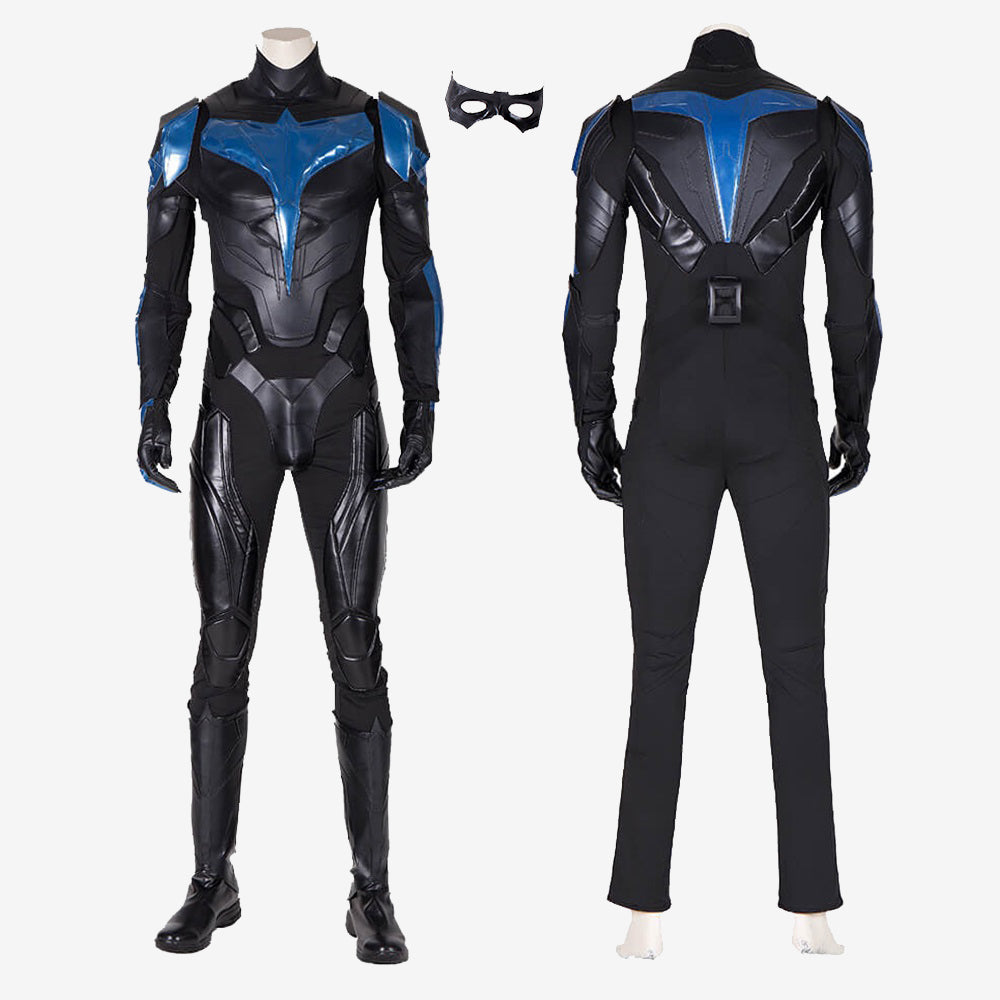 Blue V Costume Cosplay Suit Dick Grayson Titans Men Outfit Ver 2