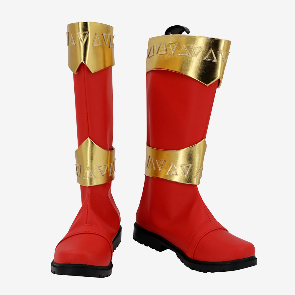 Kishiryu Sentai Ryusoulger Canaro Shoes Cosplay Boots Red Unibuy
