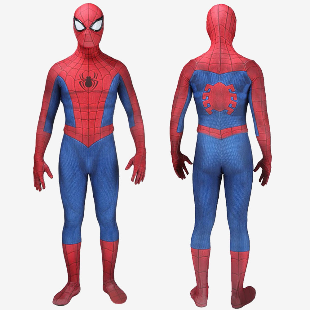 Spider Man PS4 Classic Suit Peter Parker Cosplay Costume For Kids Adult Unibuyplus