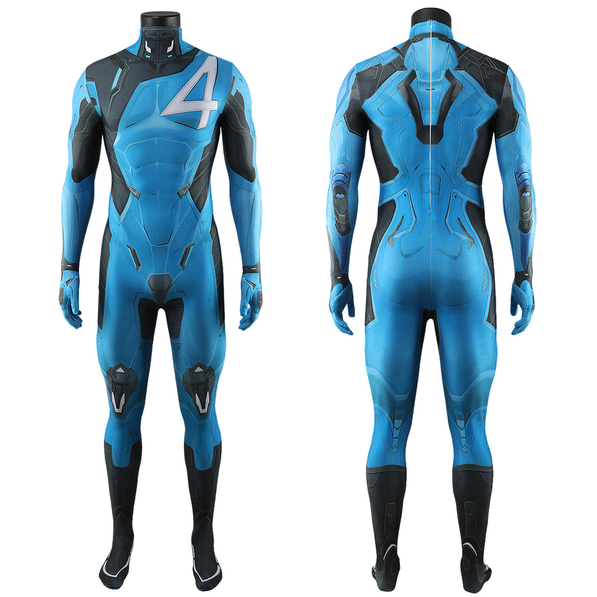 Marvel Rivals Mr. Fantastic Costume Cosplay Suit Reed Richards Bodysuit For Kids Adult Ver 2