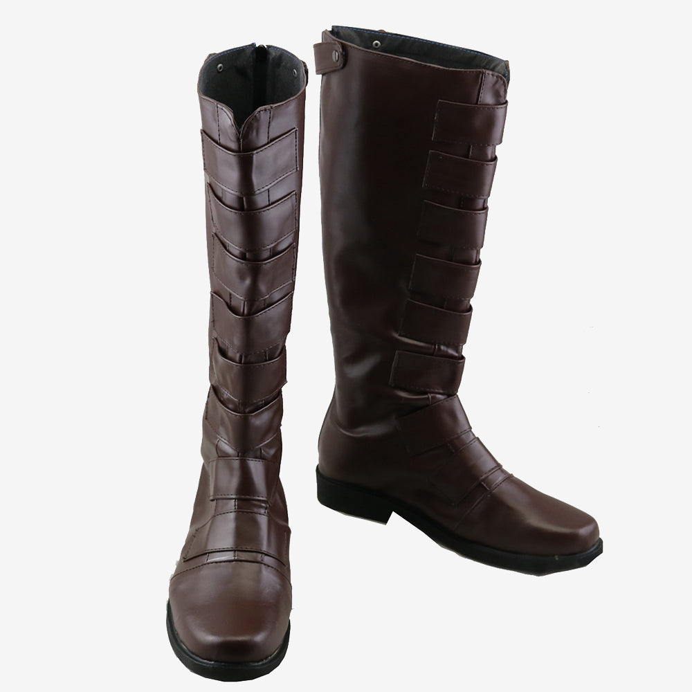 Star Wars Qui-Gon Jinn Shoes Cosplay Men Boots Brown Version Unibuy