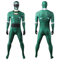 Gekisou Sentai Carranger Green Racer Bodysuit Cosplay Costume For Kids Adult