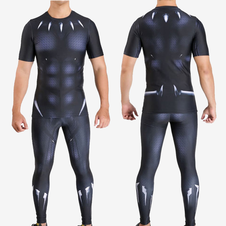 Avengers Black Panther Costume Cosplay Suit T'Challa For Kids Adult