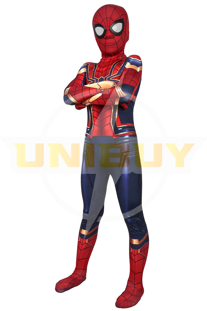 Iron Spider-Man Costume Cosplay Suit Kids Peter Parker Avengers Endgame