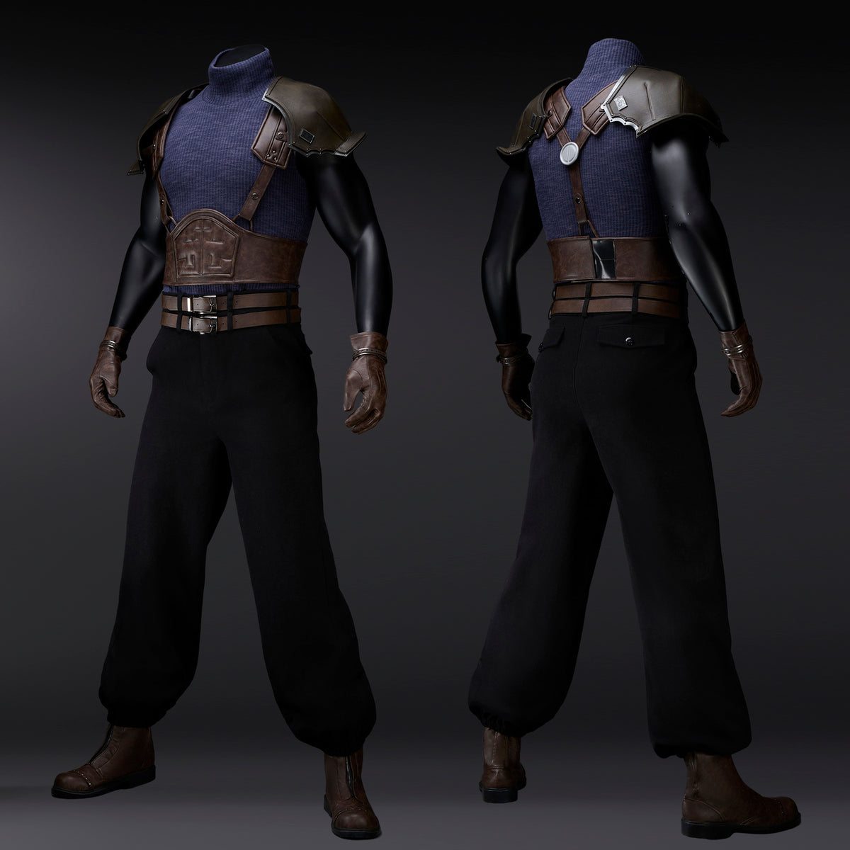 Final Fantasy VII Zack Fair Costume Cosplay Suit
