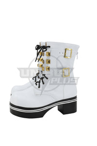 Marie Rose Shoes Cosplay Women Boots Dead or Alive White
