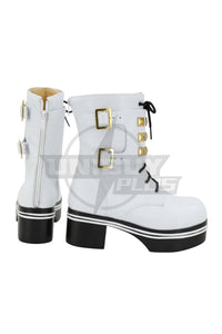 Marie Rose Shoes Cosplay Women Boots Dead or Alive White
