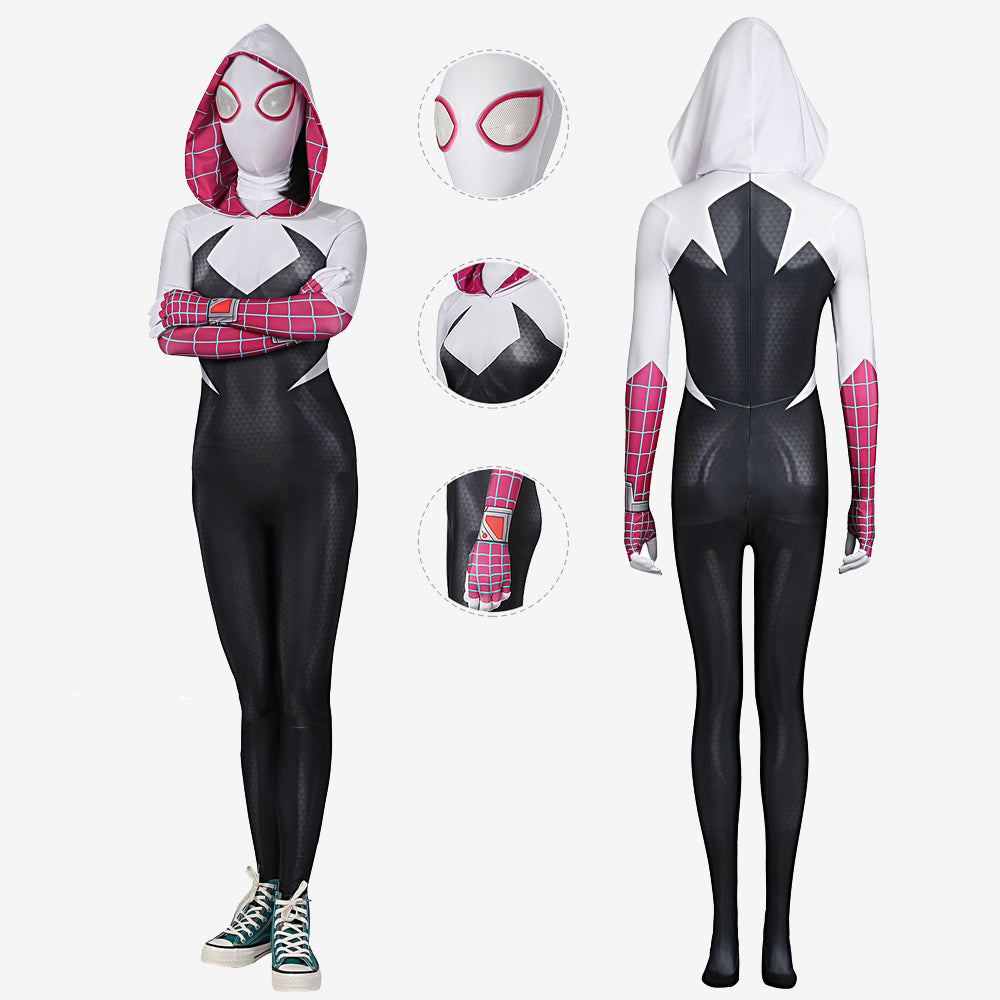 Spider-Man: Across The Spider-Verse Spider-Gwen Costume Cosplay Suit Gwen Stacy Unibuyplus