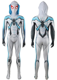 Marvel's Spider-man 2 Miles Morales Bodysuit Costume Cosplay Blue For Adult Kids