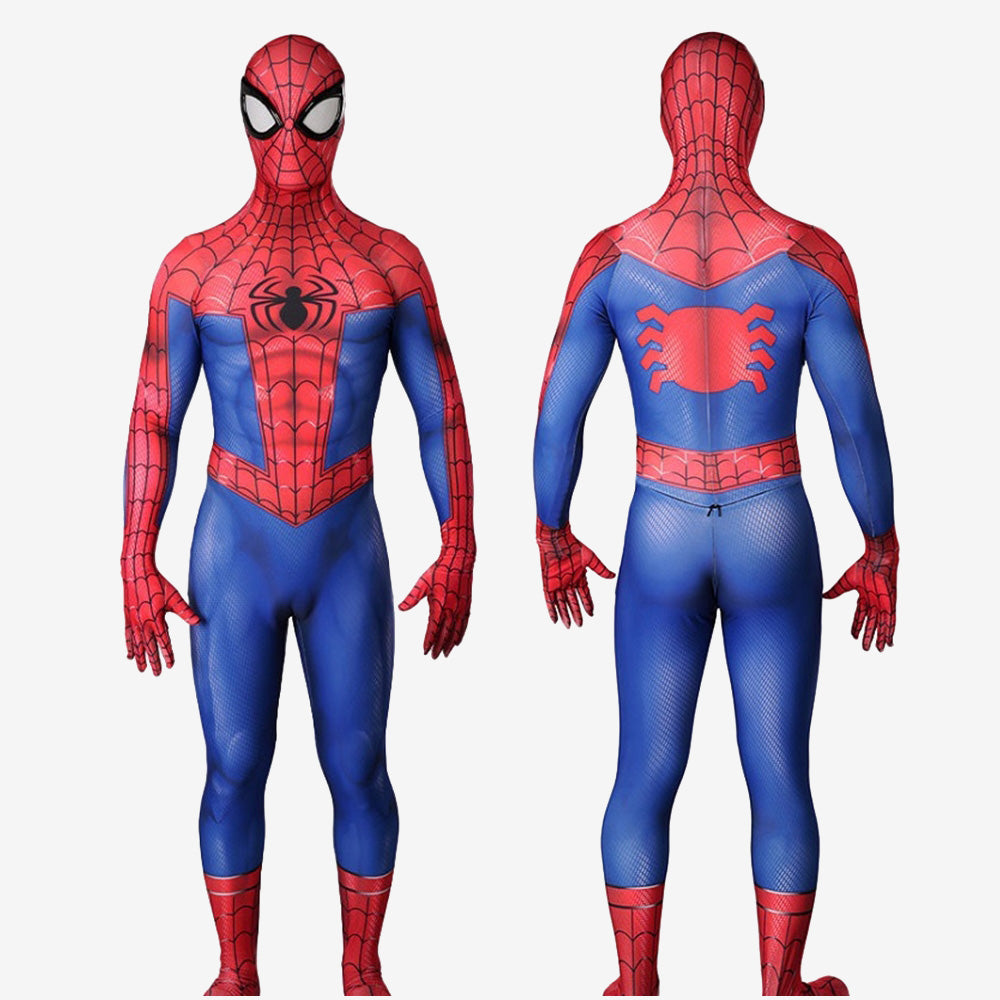 Spider-man Into the Spider-Verse Suit Cosplay Costume Jumpsuit Muscle Bodysuit UnibuyPlus