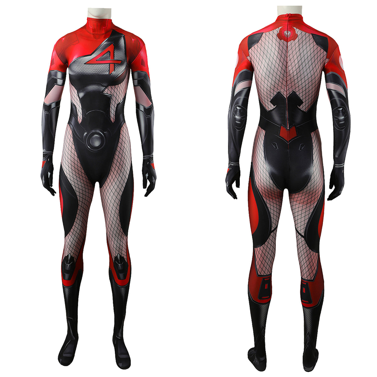 Marvel Rivals Invisible Woman Costume Cosplay Suit Bodysuit For Kids Adult