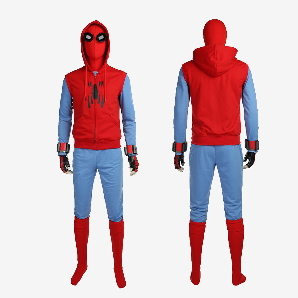 Spider-Man Homecoming Hoodie Costume Cosplay Suit Peter Parker
