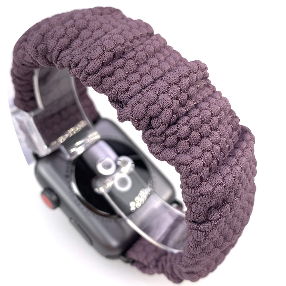Hexagon Athletic Watch Bands Scrunchy Purple Watch Straps for iWatch Series 5 4 3 2 1