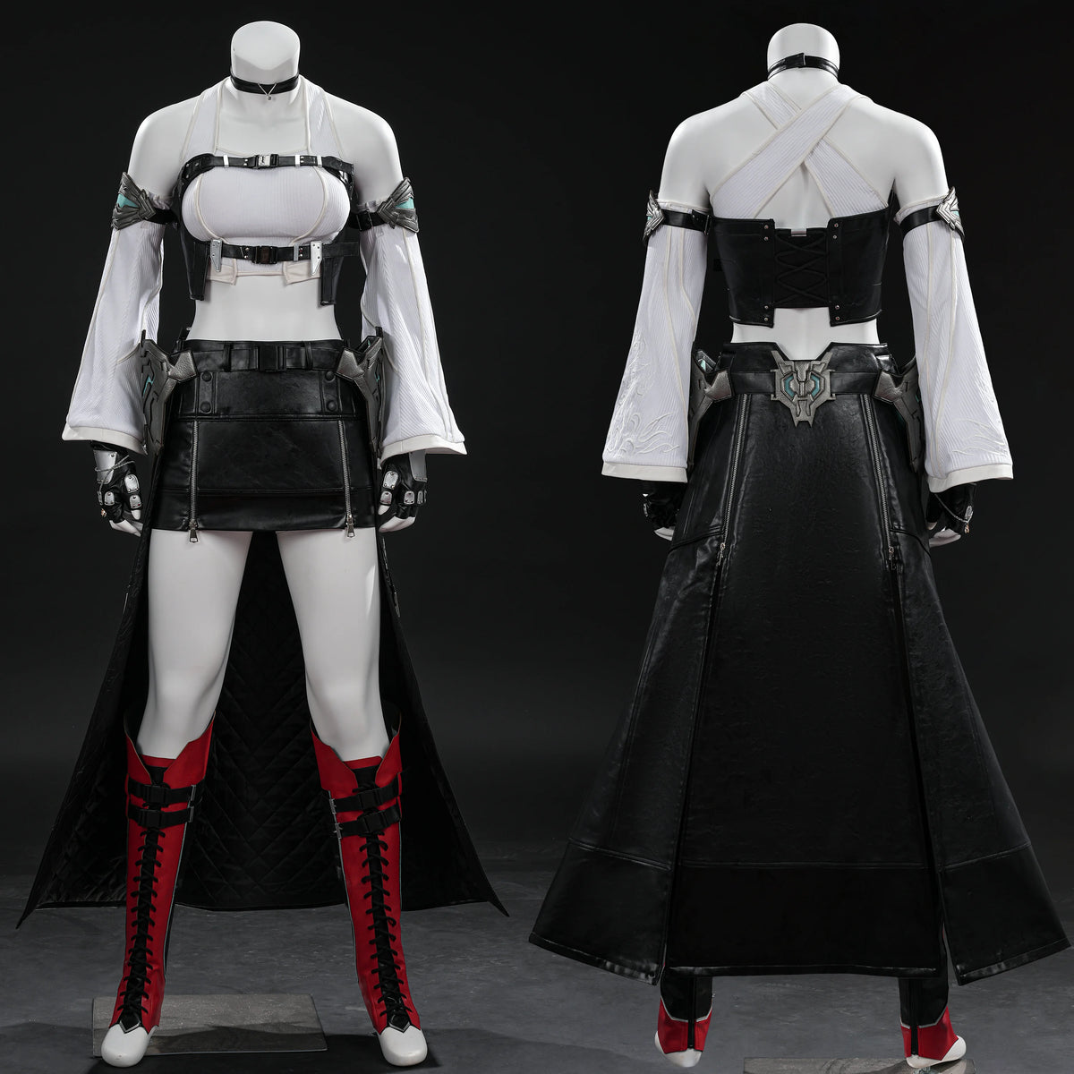 Final Fantasy VII Tifa Black Mage Costume Cosplay Suit Revelation