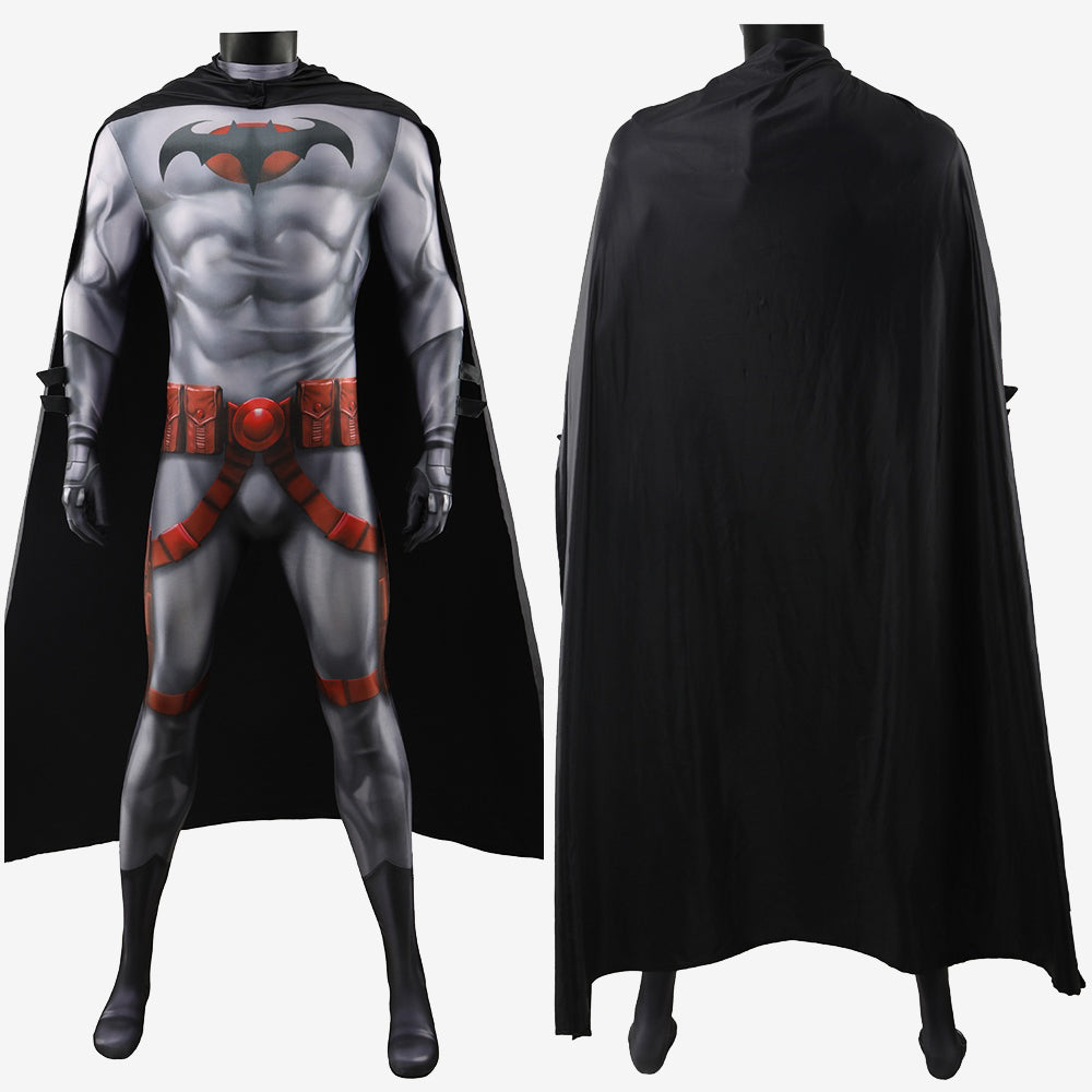 Flashpoint Batsuit Costume Cosplay Suit Thomas Wayne Bodysuit For Kids Adult