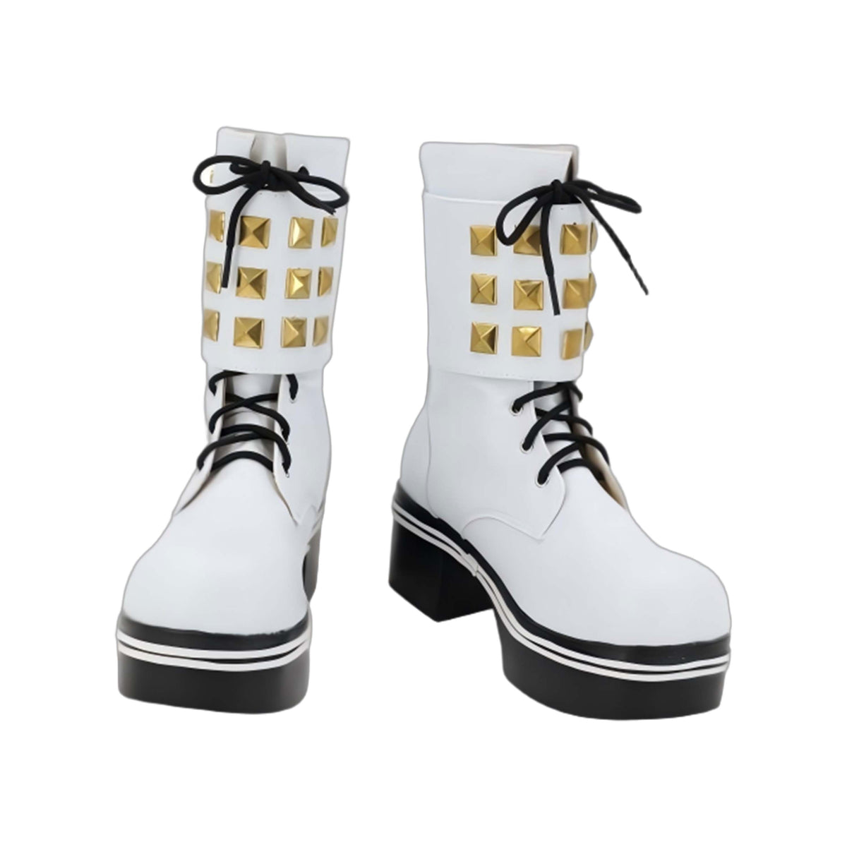 Marie Rose Shoes Cosplay Women Boots Dead or Alive White