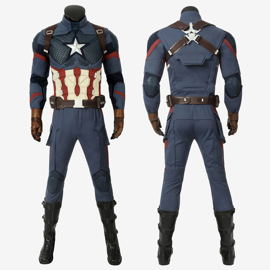 Avengers Endgame Steve Rogers Captain America Cosplay Costume Version 2