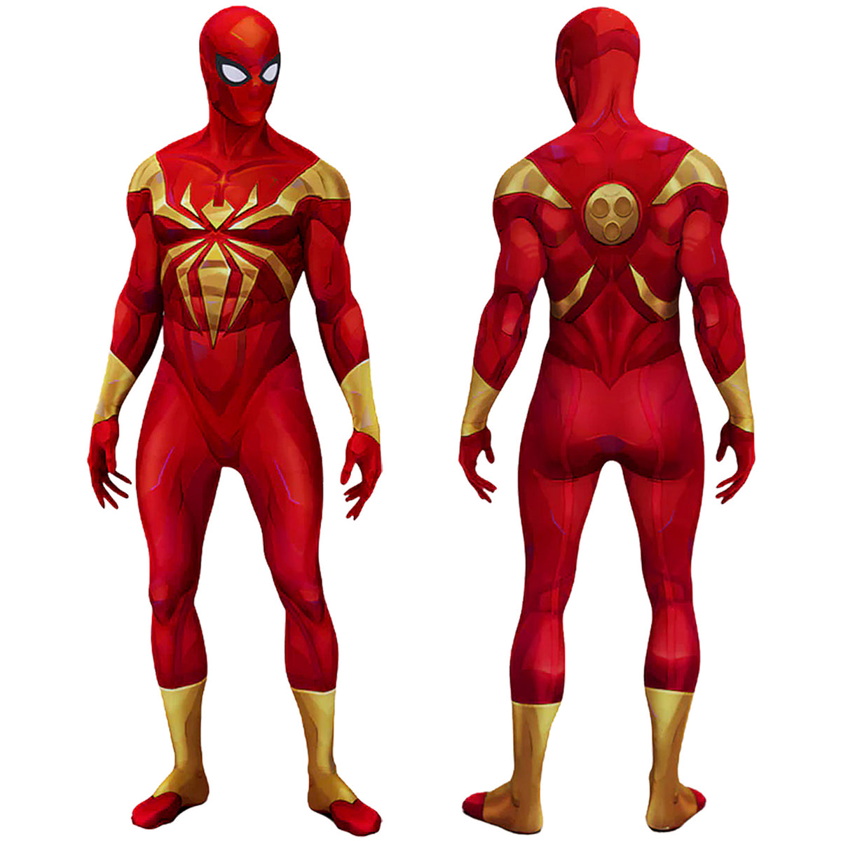Marvel Rivals Iron Spider Costume Cosplay Suit Bodysuit For Men Kids Spider-Man