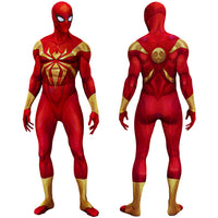 Marvel Rivals Iron Spider Costume Cosplay Suit Bodysuit For Men Kids Spider-Man