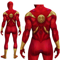 Marvel Rivals Iron Spider Costume Cosplay Suit Bodysuit For Men Kids Spider-Man