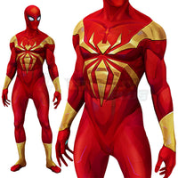 Marvel Rivals Iron Spider Costume Cosplay Suit Bodysuit For Men Kids Spider-Man