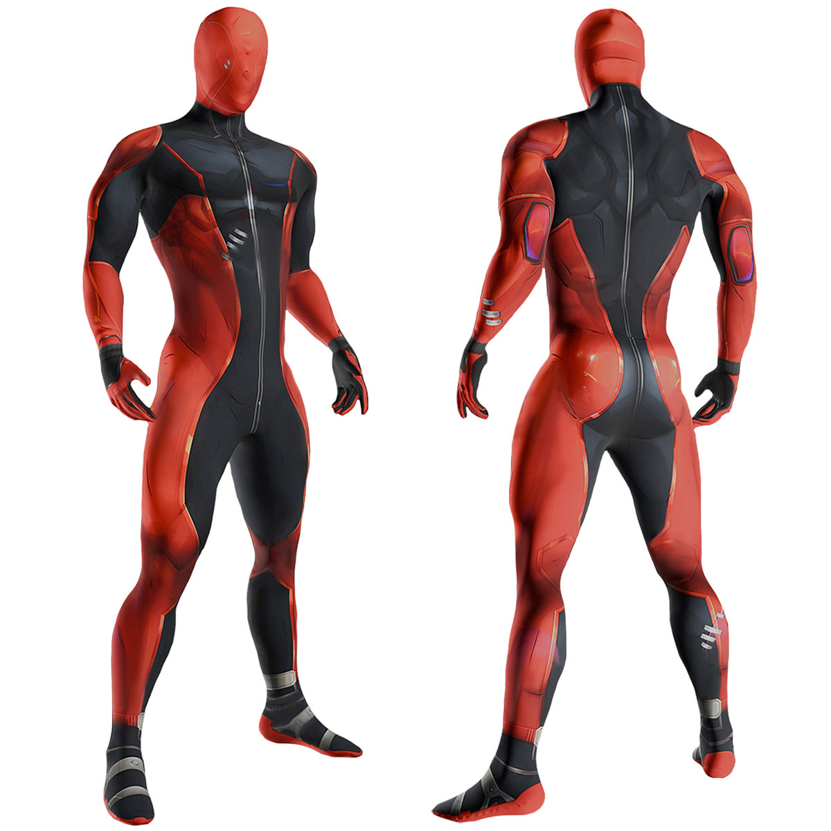 Marvel Rivals Deadpool Costume Cosplay Suit Bodysuit For Men Kids