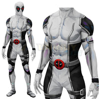 Marvel Rivals Deadpool Costume Cosplay Suit Bodysuit For Men Kids Wade Winston Wilson Grey Version
