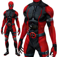 Marvel Rivals Deadpool Costume Cosplay Suit Bodysuit For Men Kids Wade Winston Wilson