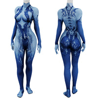 Halo Girl Cortana Bodysuit Costume Cosplay Suit For Kids Adult
