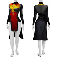 Marvel Comics Firebird Bodysuit Costume Cosplay Suit For Kids Adult