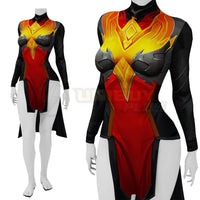 Marvel Comics Firebird Bodysuit Costume Cosplay Suit For Kids Adult