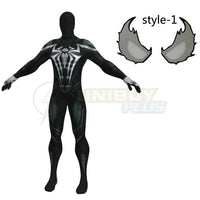 Marvel Rivals Symbiote Spider-Man Bodysuit Costume Cosplay Suit For Kids Adult