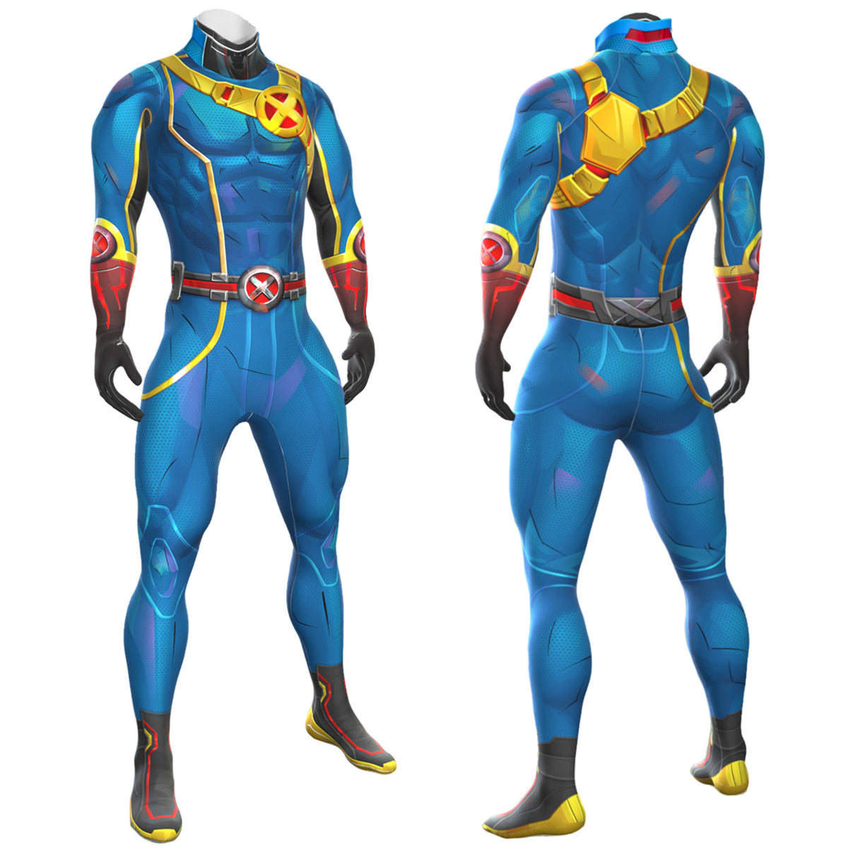 Marvel Rivals Cyclops Bodysuit Costume Cosplay Suit For Kids Adult