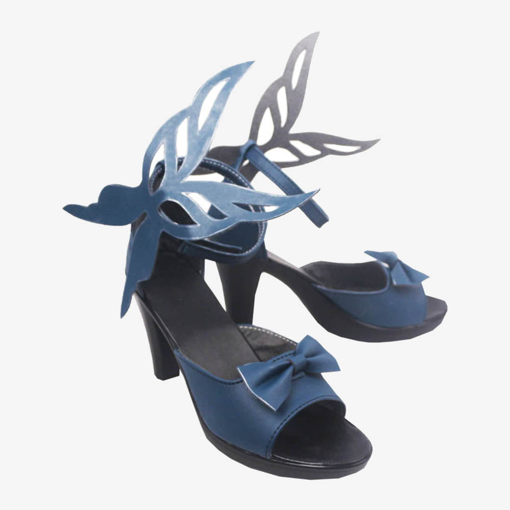 Genshin Impact Keqing Orchid's Evening Gown Shoes Cosplay Women Boots