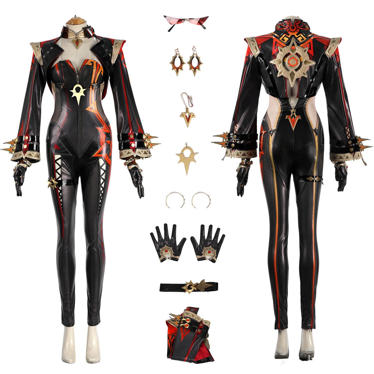 Genshin Impact Pyro Archon Costume Cosplay Suit