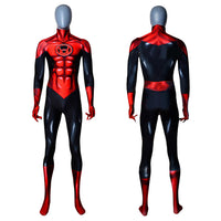 Green Lantern Red Lantern Costume Cosplay Suit Bodysuit For Kids Adult