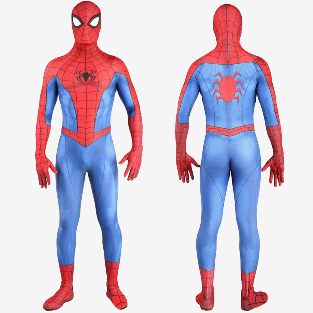 Spider Man ps4 3D Classic Suit Peter Parker Cosplay Costume Unibuy