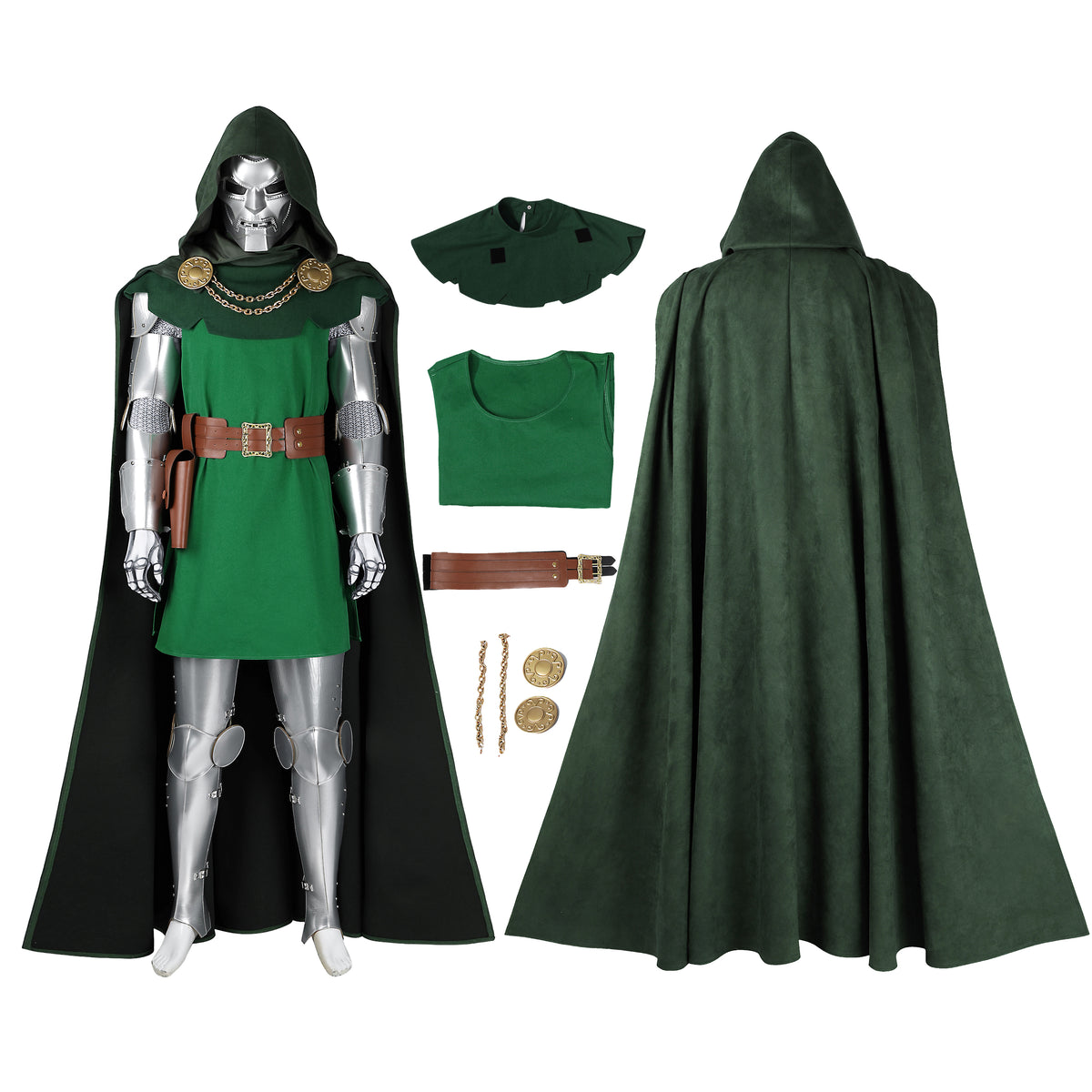 Fantastic Four Doctor Doom Cosplay Costume Suit Victor Von Doom